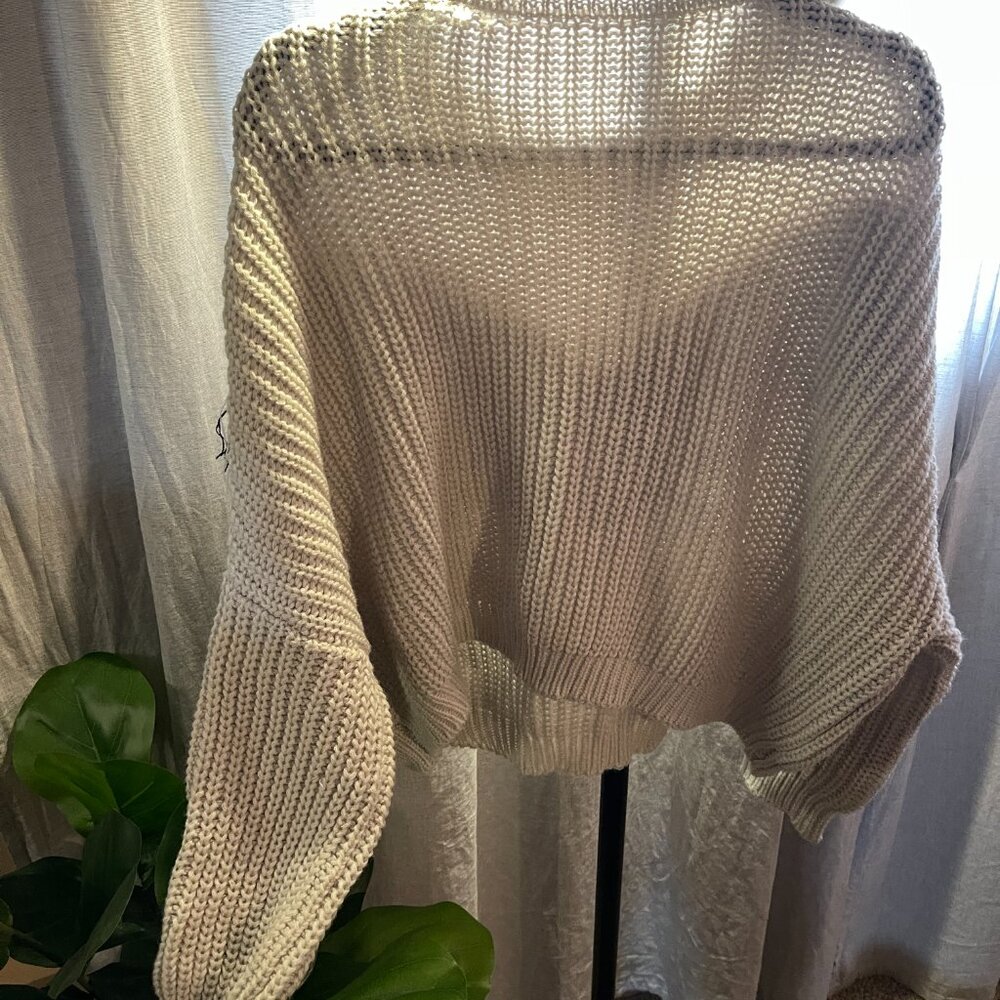 boutique style for spring fun fringe playful‎ warm layers sweater - LG - Picture 6 of 7